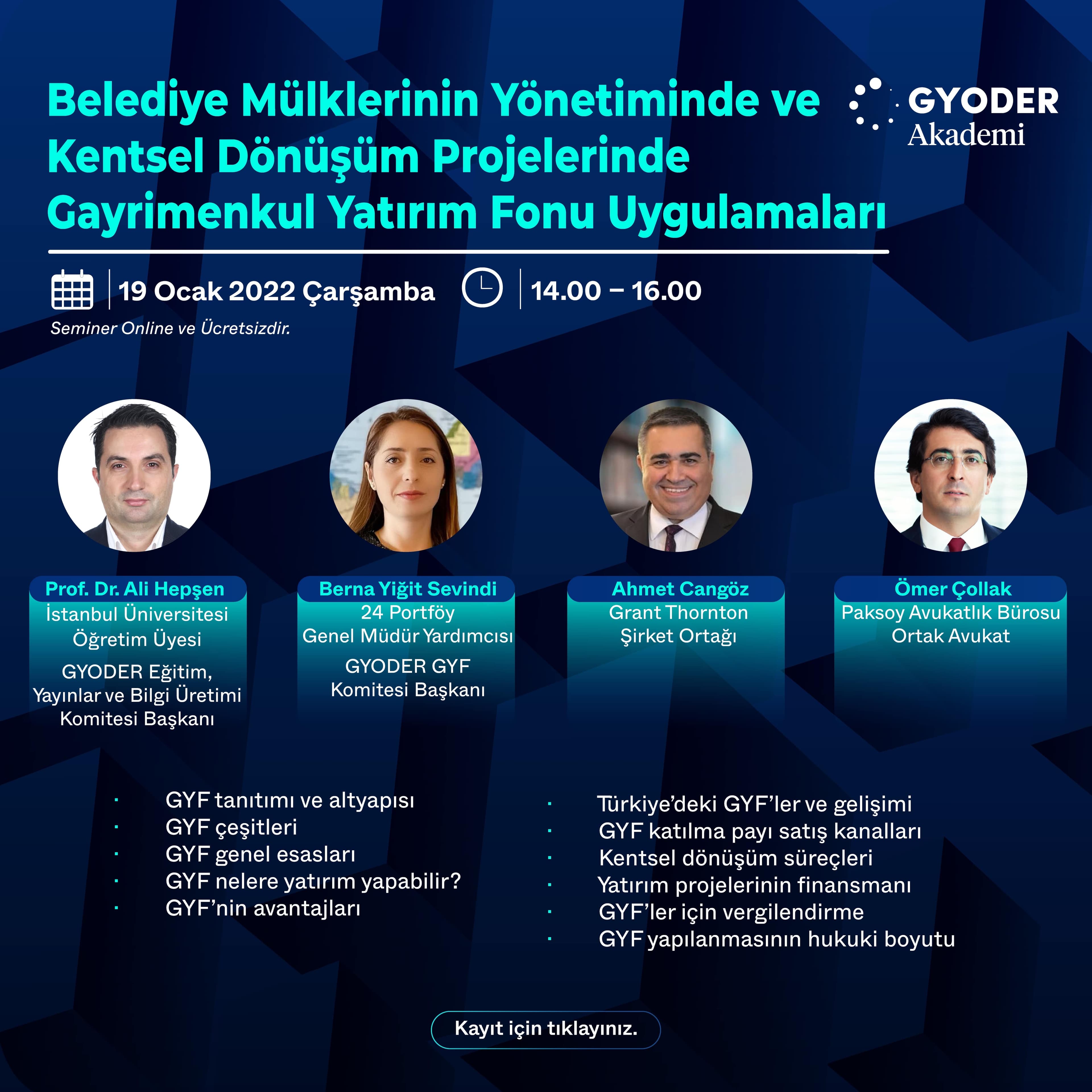 Gayrimenkul Yatırım Fonu Uygulamaları Semineri