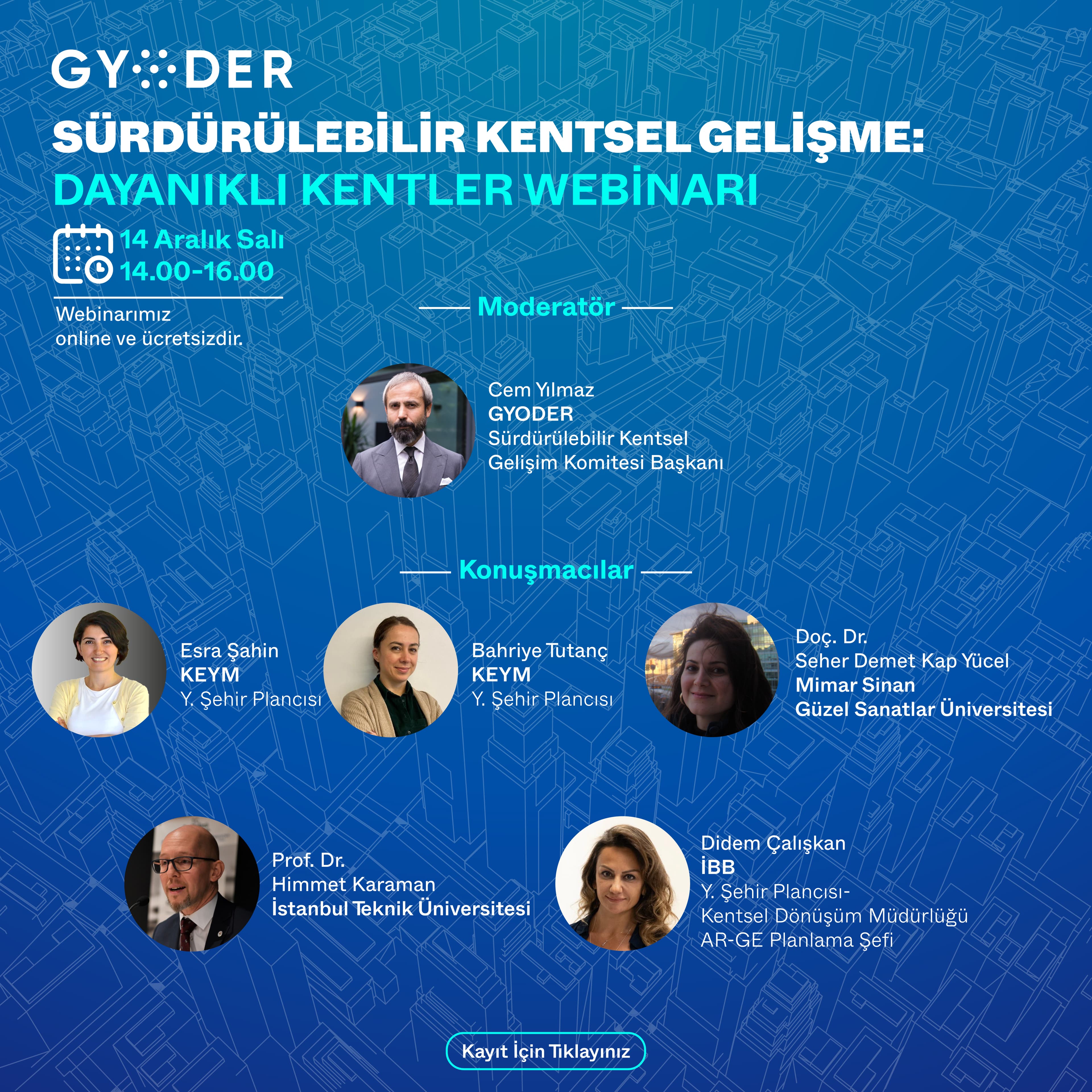 Sürdürülebilir Kentsel Gelişme Dayanıklı Kentler Webinarı